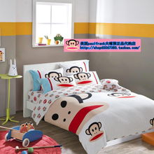 2012美国专柜代购正品大嘴猴paulfrank床上用品usa四件套全棉